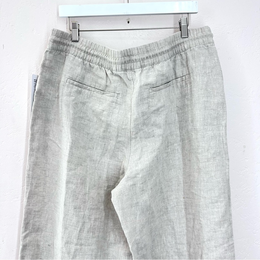 Athelta Retreat 100% Linen High Rise Wide Leg Pant Natural Size XL NWT - Picture 5 of 11